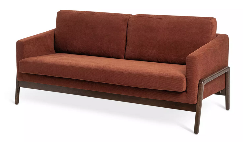 Scion Esala Fabric 3 Seater Sofa - Rust 14566784 (OpenBox- See T's & C's for details)