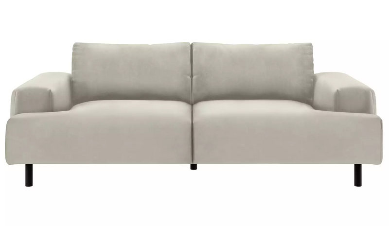 Julien Velvet 3 Seater Sofa - Natural 19520127 (OpenBox- See T's & C's for details)