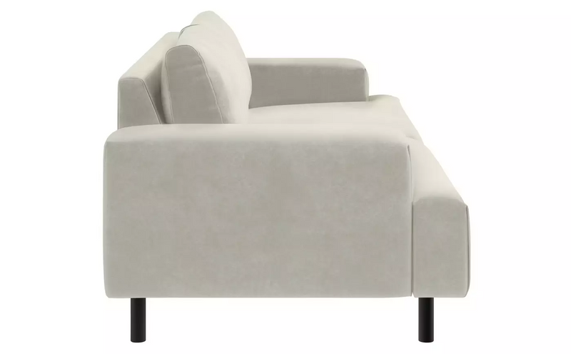 Julien Velvet 3 Seater Sofa - Natural 19520127 (OpenBox- See T's & C's for details)