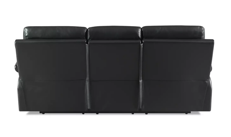 Home Toby Faux Leather 3 Seater Recliner Sofa - Black 18541224 (OpenBox- See T's & C's for details)