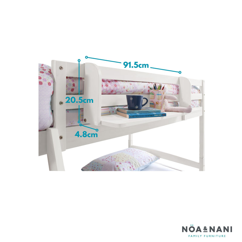 Single Shelf for Cabin or Bunk Beds in White