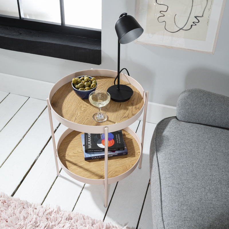 Solna Large Coffee Table in Blush Pink