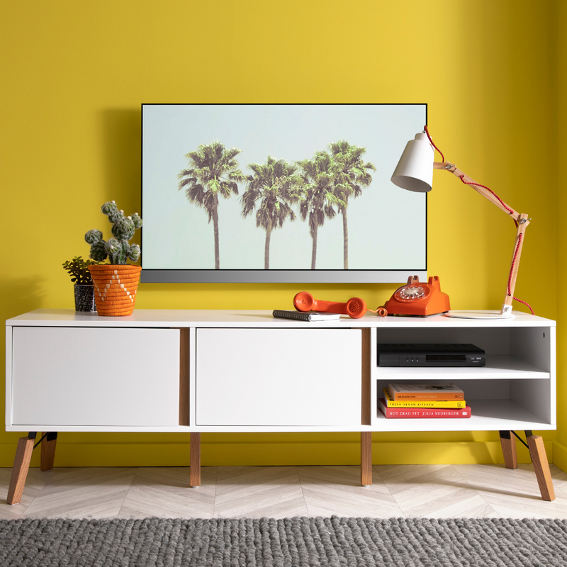 Otto TV Unit in Classic White