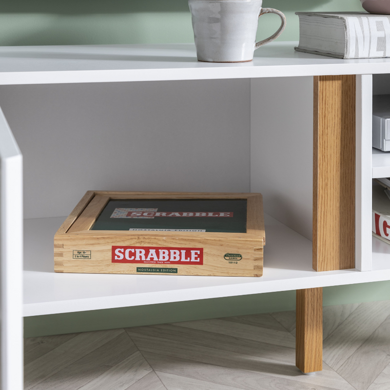 Otto TV Unit in Classic White