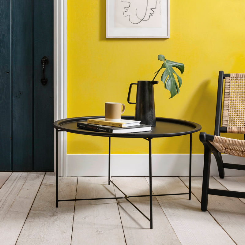 Bjarni Coffee Table Metal Side Table in Black