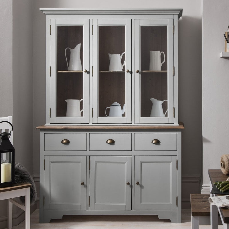Canterbury Dresser Top Large in Grey and Dark Pine