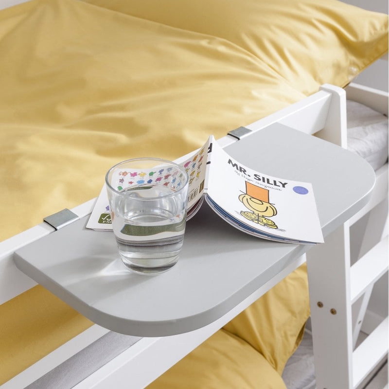 Hilda Low Cabin Bed with Bunk Underbed and Play Area in Classic White
