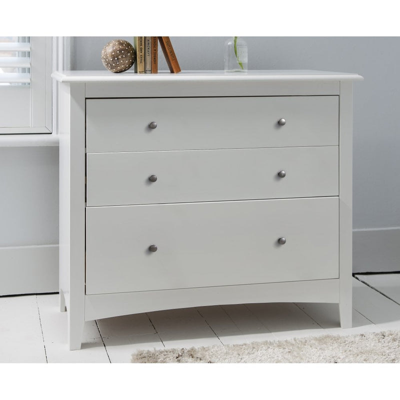 Moro Chest of Drawers 3 Drawer in Classic White