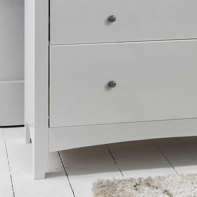 Moro Chest of Drawers 3 Drawer in Classic White