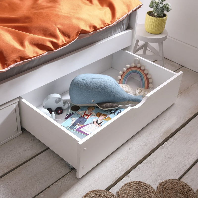 Hove Day Bed with Oda Drawers in White