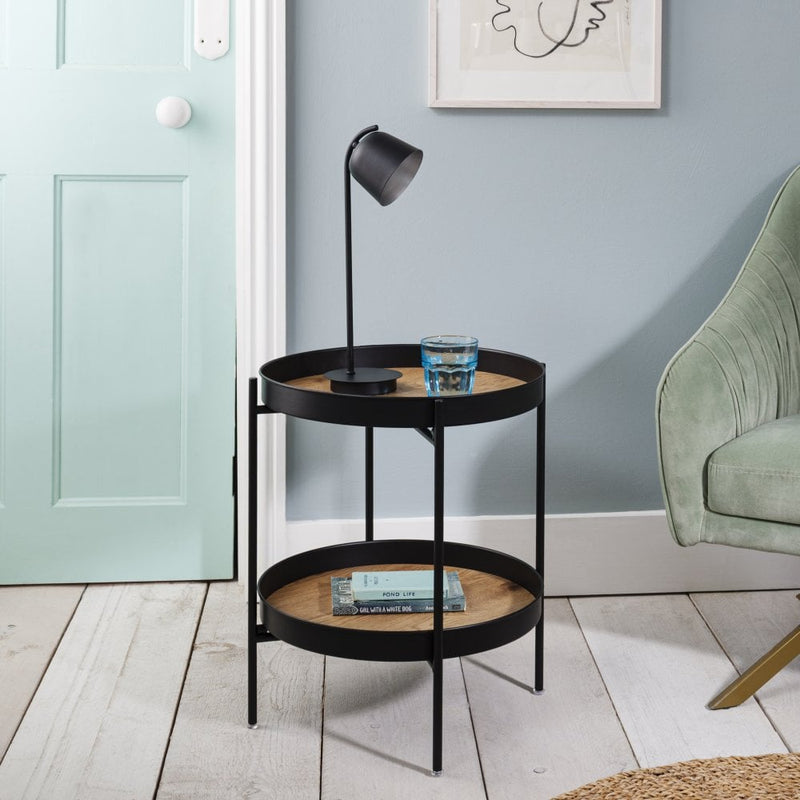 Solna Large Side Table in Solid Black