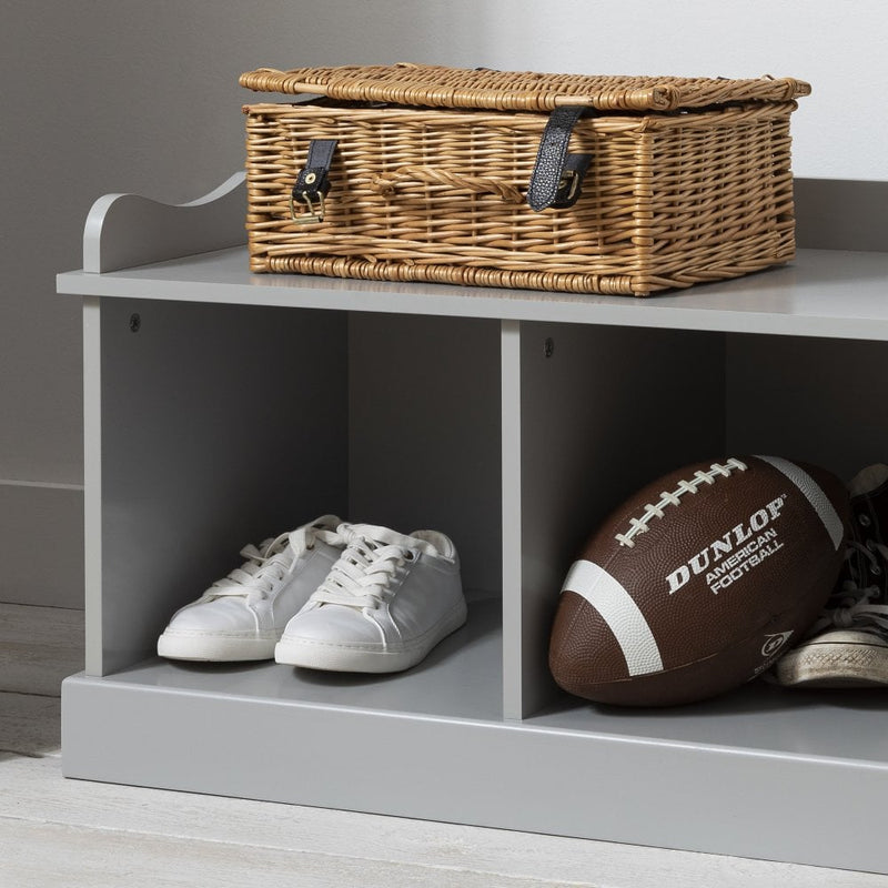 Stockholm Storage Bench in Silk Grey