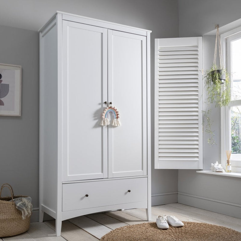 Tobie Wardrobe in Classic White