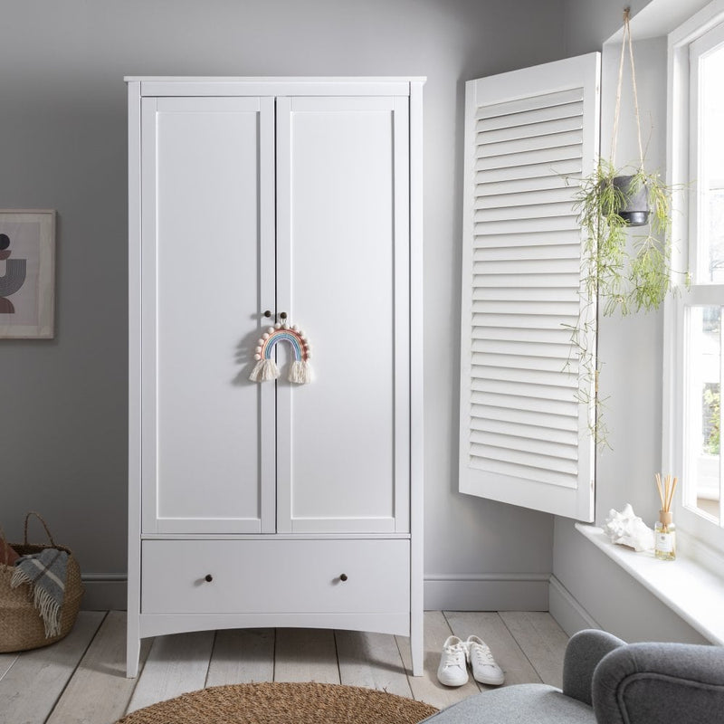 Tobie Wardrobe in Classic White