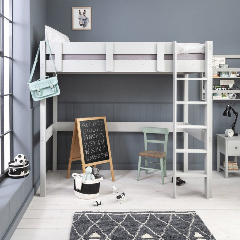 Una Highsleeper Cabin Bed with Skole Desk in Silk Grey