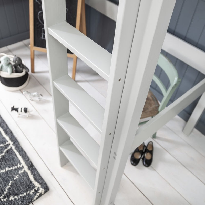 Una Highsleeper Cabin Bed with Skole Desk in Silk Grey