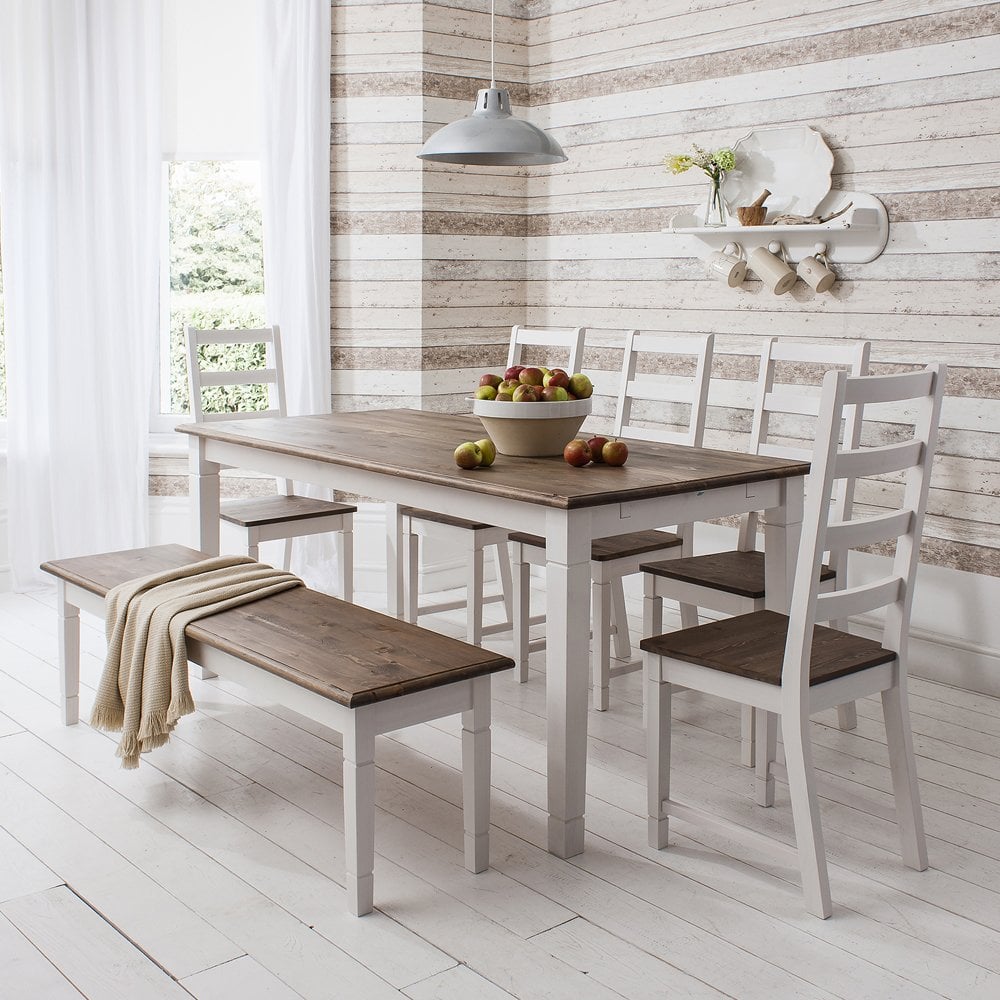 Canterbury Dining Table with 5 Chairs and Bench | Noa & Nani