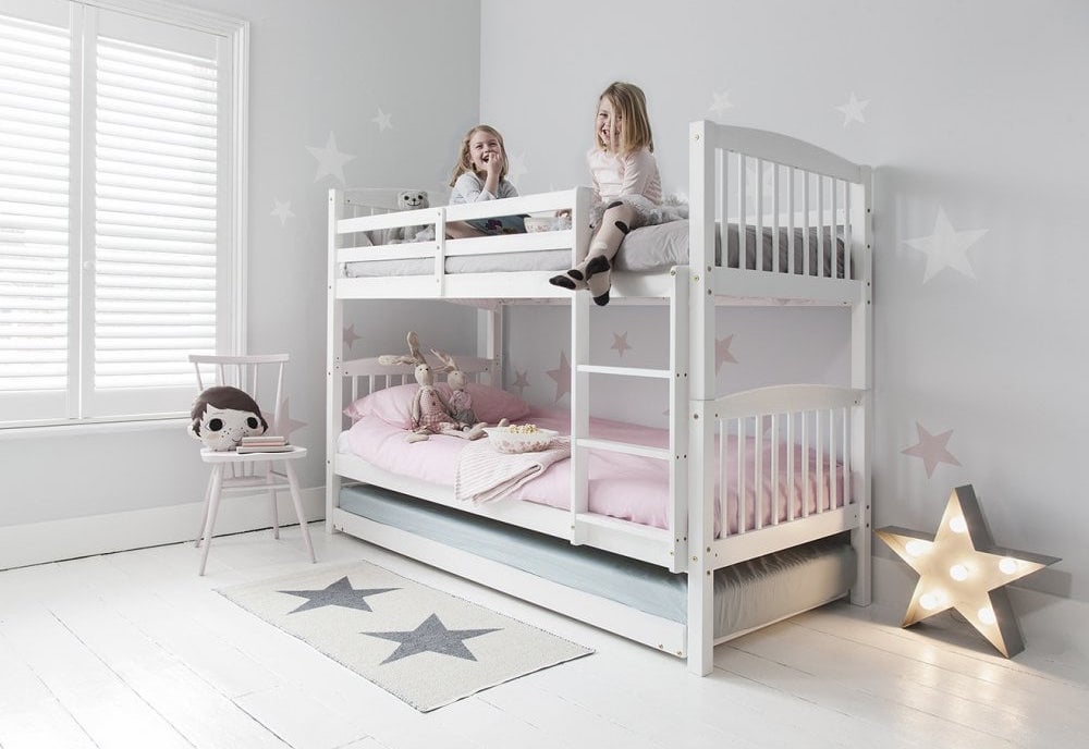 white company bunk beds