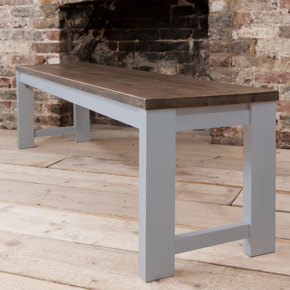 Hever Dining Table in Grey and Dark Pine Noa & Nani