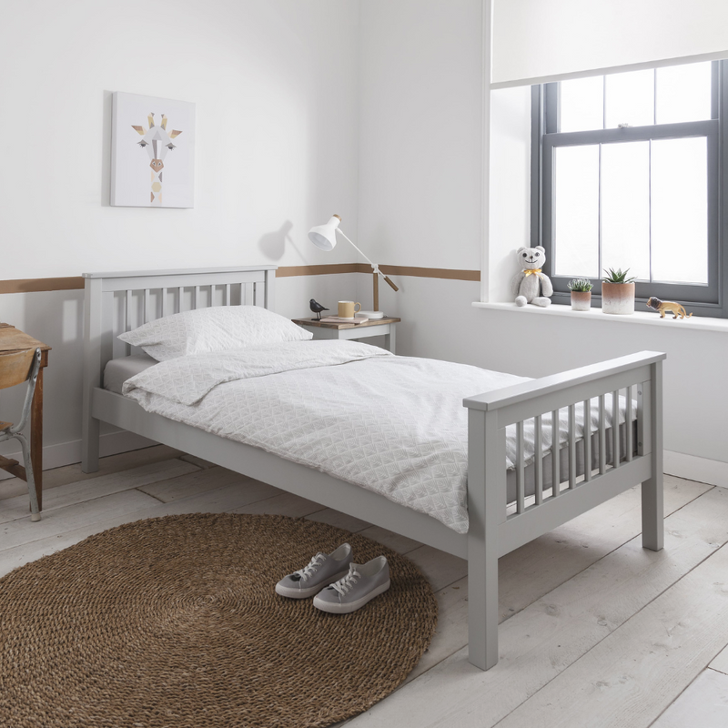 Hampshire Single Bed Frame in Silk Grey