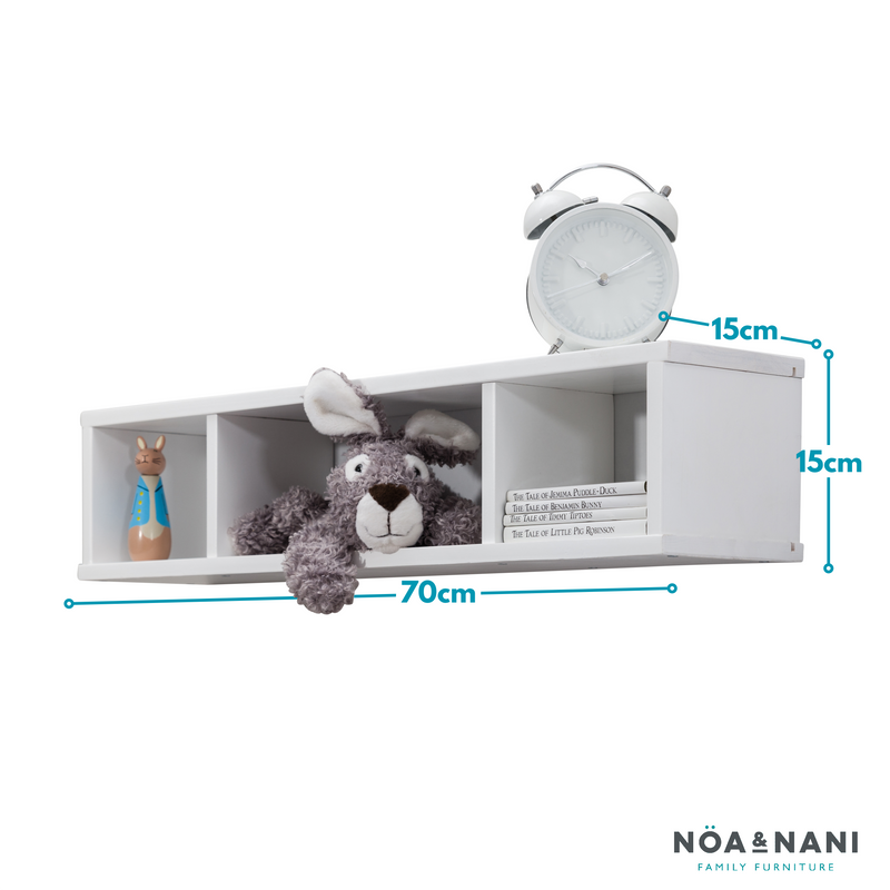 Shelving Unit Wall Mounted Cube in Classic White