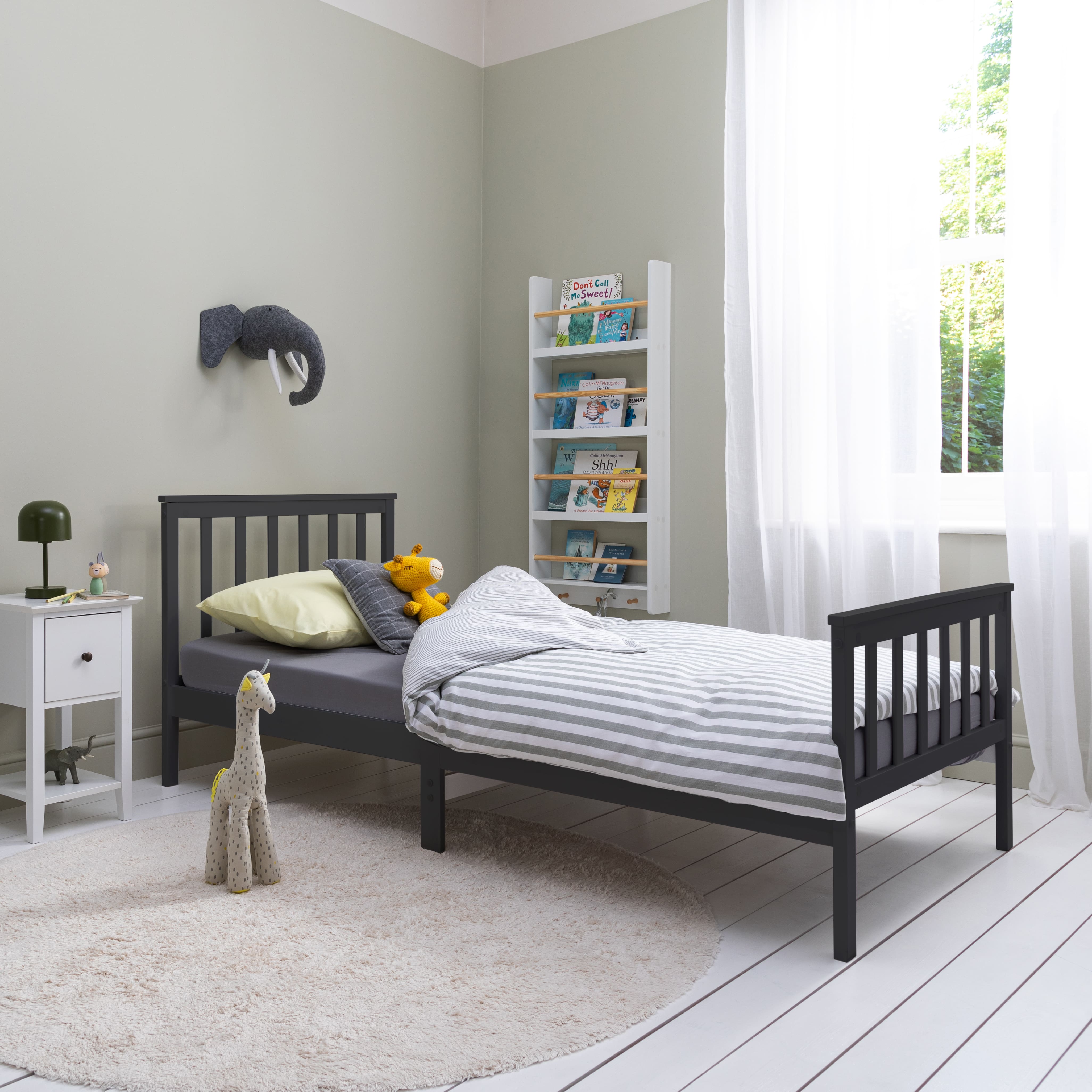 Otis Single Bed 3ft Frame in Anthracite Nöa Nani Noa Nani