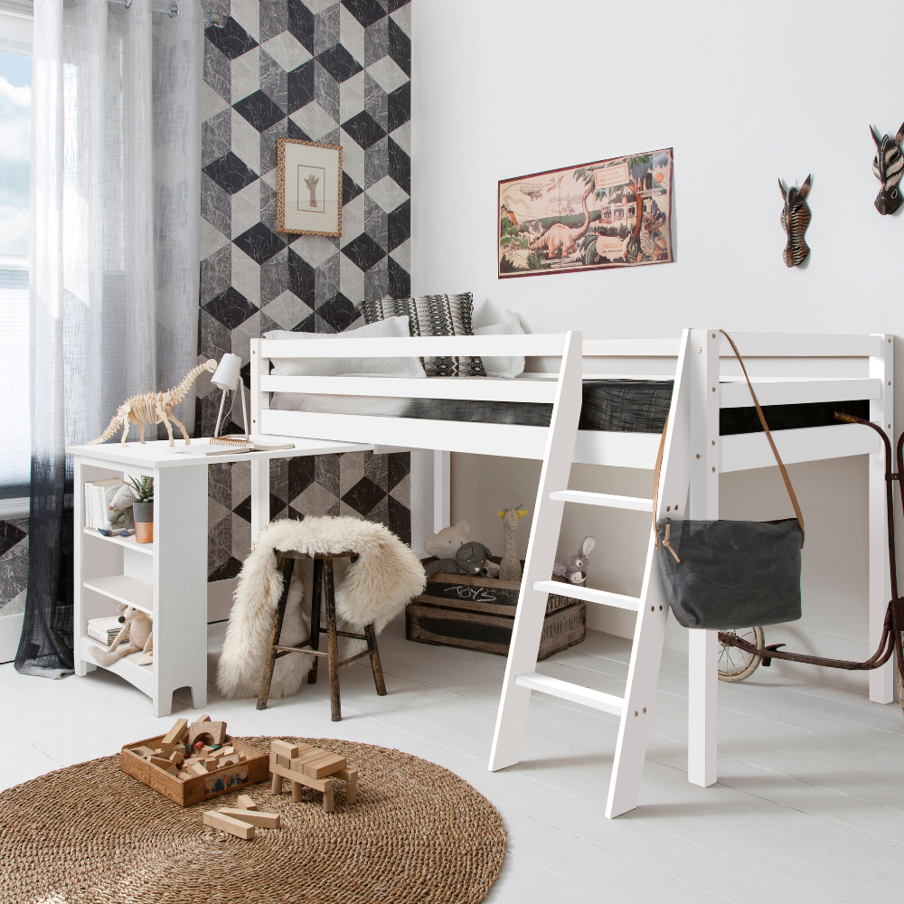 Moro Cabin Bed Midsleeper Pullout Desk Classic