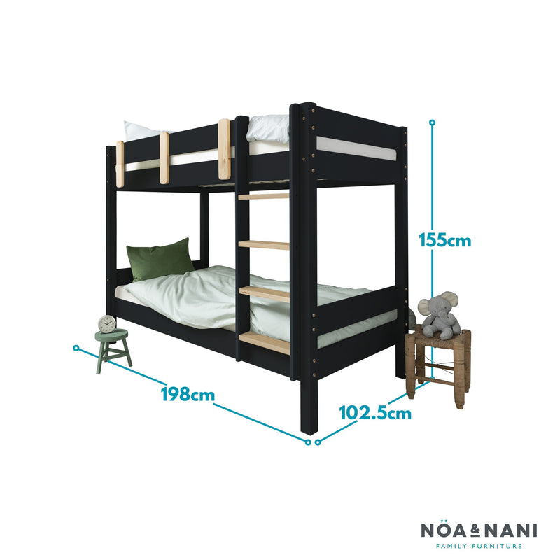 Una Bunk Bed Contemporary in Anthracite