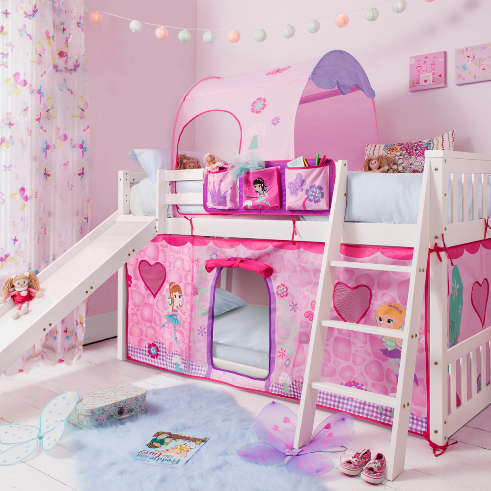 Dynamo girls shop pink cabin bed