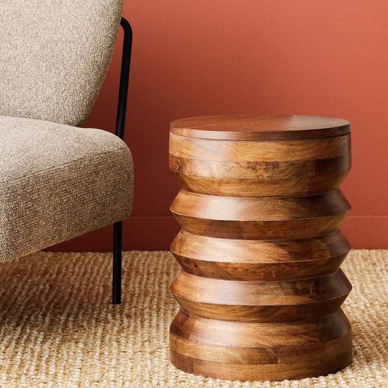 Habitat Marx Side Table - Walnut 17736889 (Open Box- See T's & C's for details)