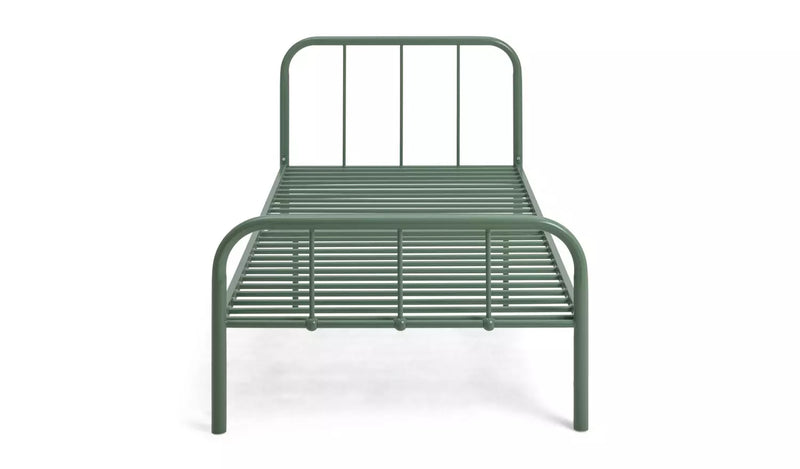 Charlie Single Metal Bed Frame - Green 13138986 (OpenBox- See T's & C's for details)