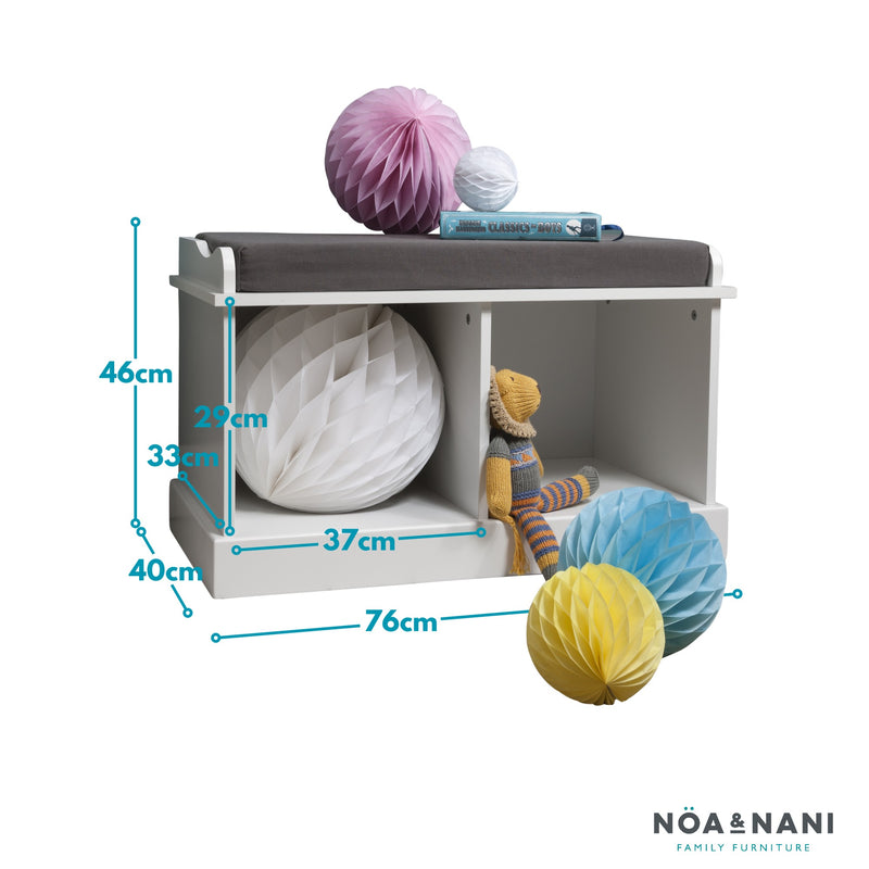 Stockholm Storage Bench in Classic White