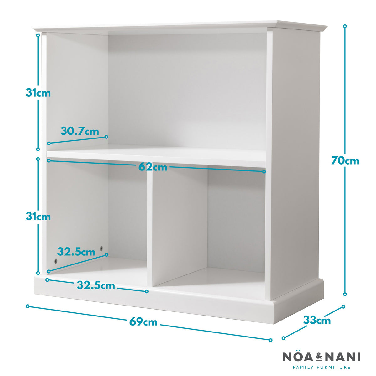 Compact Functional Modern Storage Units Reference: Halmstad Small Cube Storage Unit In White
