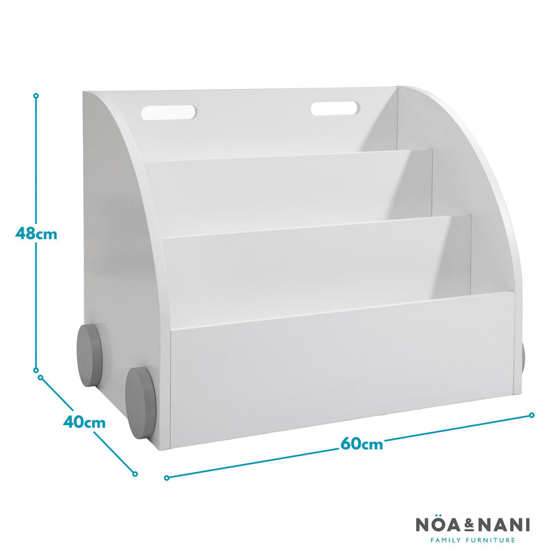 Tormod Book Storage Organiser in Classic White