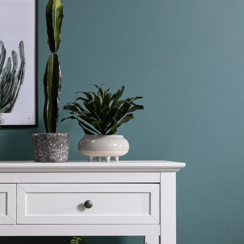 Karlstad Console Hallway Table with 2 Drawers in Classic White