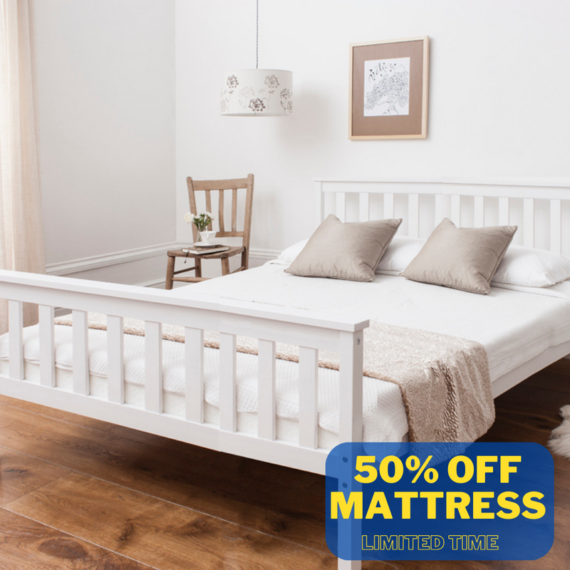 Double Dorset Bed in White Noa Nani