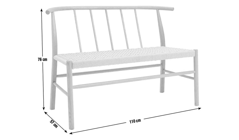 Scottie Solid Oak Dining Bench 14520445 (OpenBox- See T's & C's for details)