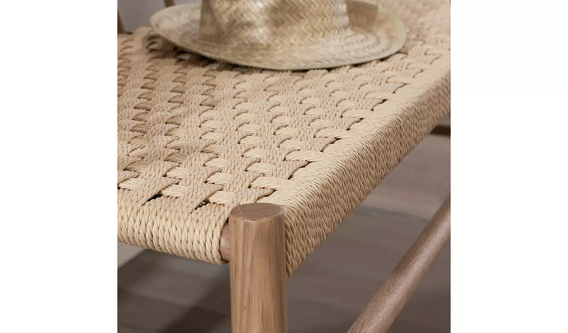 Scottie Solid Oak Dining Bench 14520445 (OpenBox- See T's & C's for details)