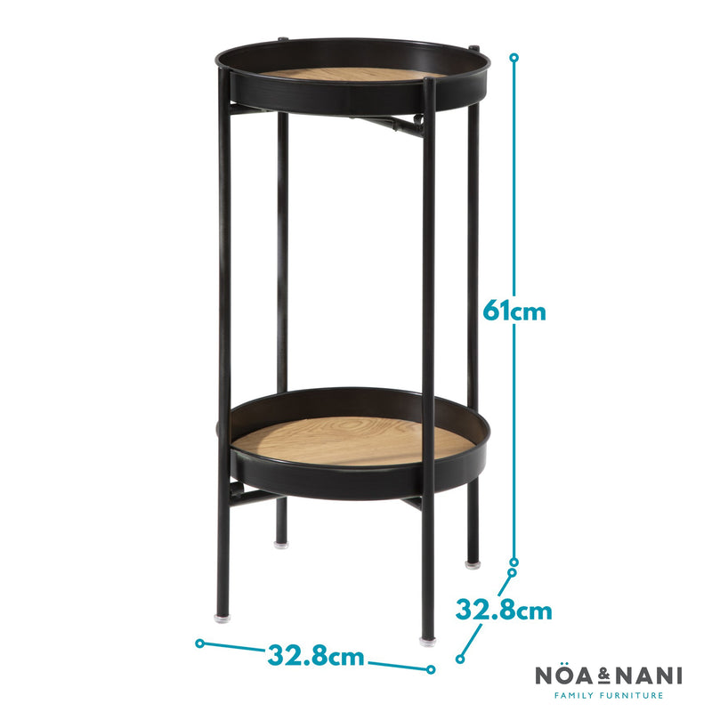 Solna Small Side Table in Black