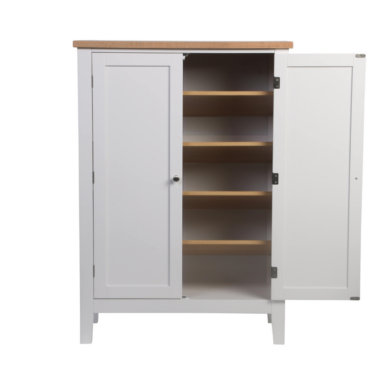 Leines Shoe Storage Cabinet in Classic White