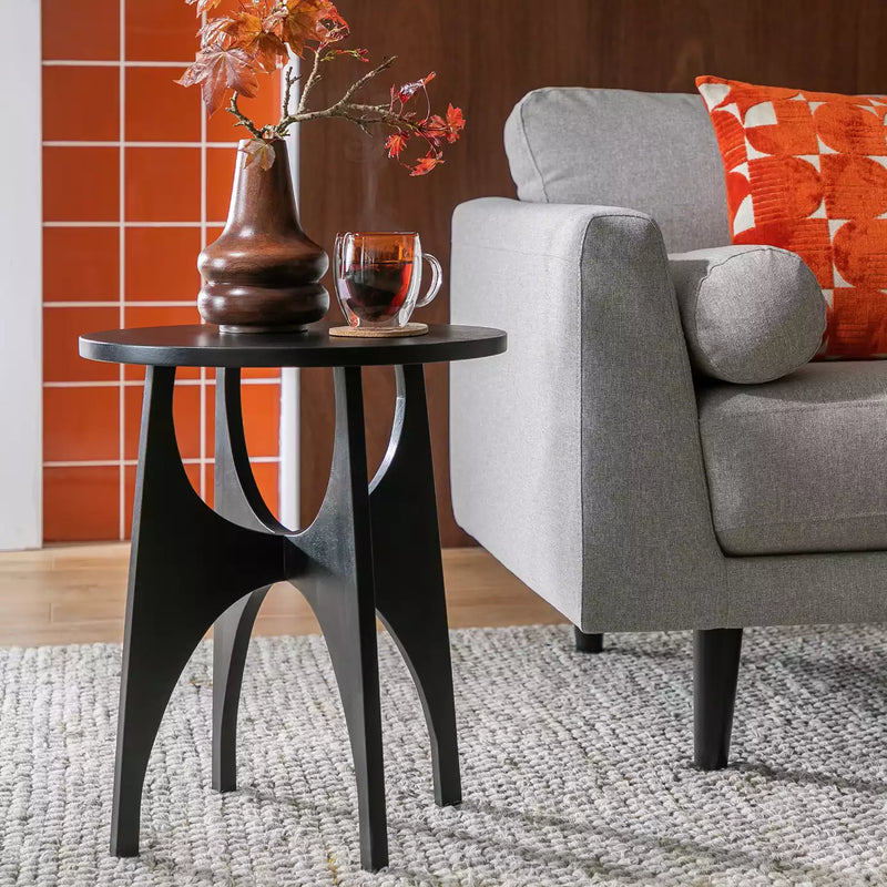 Habitat Mid Century Side Table - Black 15257267 (Open Box- See T's & C's for details)