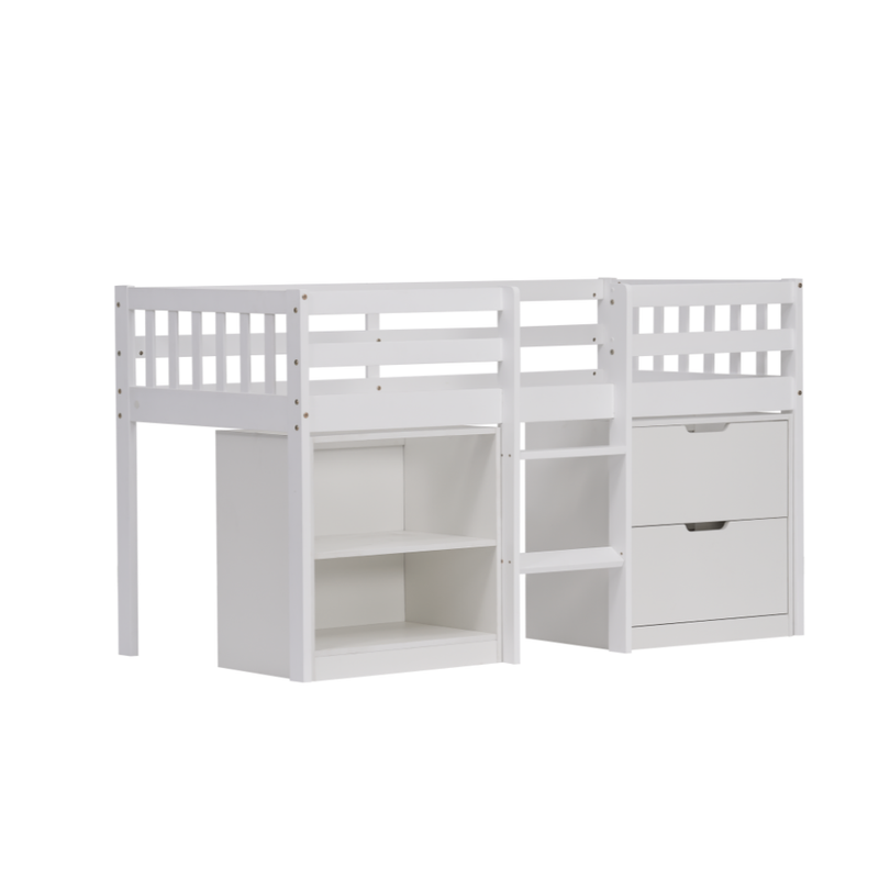 Mira Sleepstation Single Cabin Bed in White