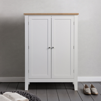 Leines Shoe Storage Cabinet in Classic White