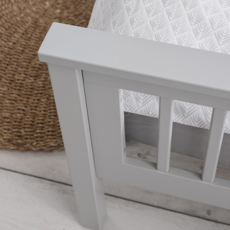 Hampshire Single Bed Frame with Oda Drawers in Grey