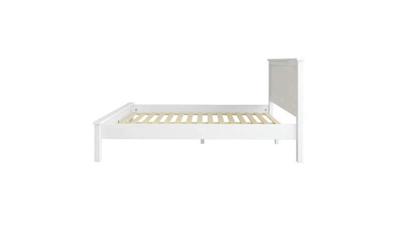 Brooklyn Double Wooden Bed Frame - White 16919205 (OpenBox- See T's & C's for details)