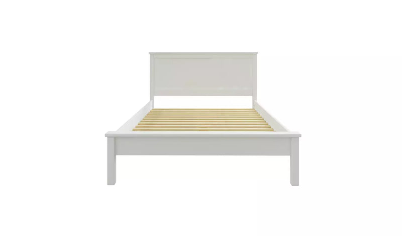 Brooklyn Double Wooden Bed Frame - White 16919205 (OpenBox- See T's & C's for details)