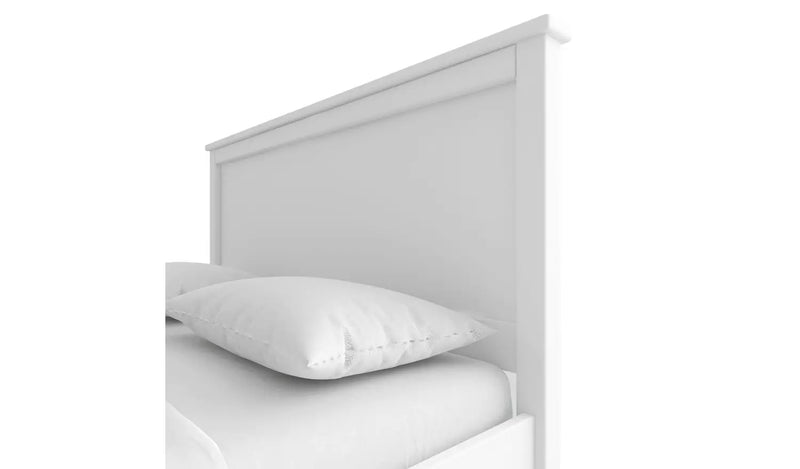 Brooklyn Double Wooden Bed Frame - White 16919205 (OpenBox- See T's & C's for details)