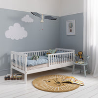 Leonora Toddler Bed with Pull-Out Trundle in White