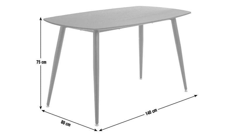Cobin 4 Seater Dining Table - Natural 17049325 (OpenBox- See T's & C's for details)