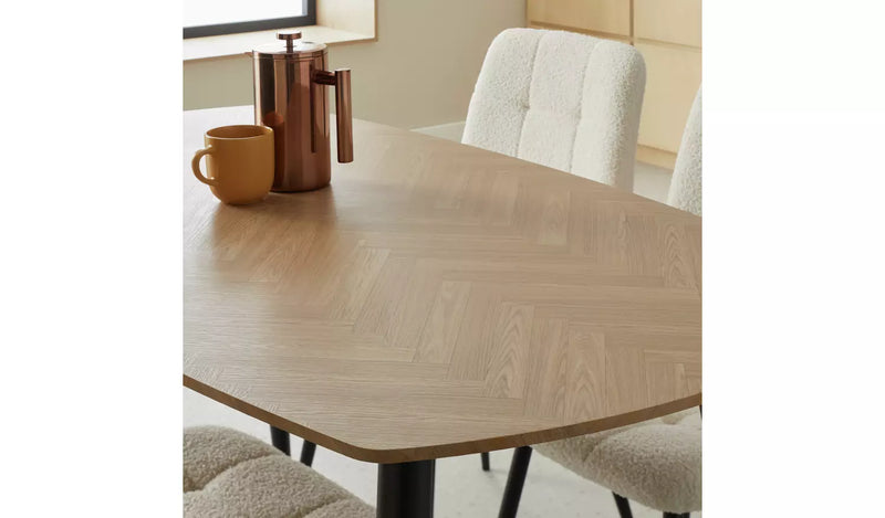 Cobin 4 Seater Dining Table - Natural 17049325 (OpenBox- See T's & C's for details)